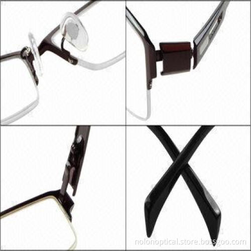 New model semi-rimless stainless optical frame